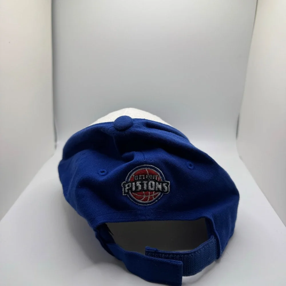 Adidas Detroit Pistons Youth Hat Blue White Hooper Mascot NBA Basketball Cap